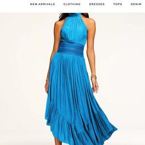 NWT - NEW Ramy Brook MONIQUE HALTER MIDI DRESS - SIZE 6